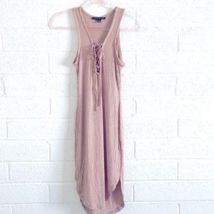 ⭐️ 5/$20 ⭐️ Nude Ribbed Body-con Sexy Dress